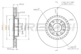 Bremsi CD9052V - DISCO DE FRENO | BRAKE DISCS