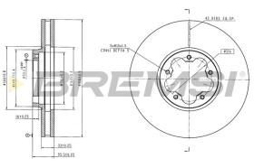 Bremsi CD9057V - DISCO DE FRENO | BRAKE DISCS