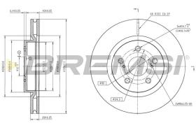 Bremsi CD9062V - DISCHI FRENO | BRAKE DISCS