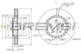 Bremsi CD9063V - DISCO DE FRENO | BRAKE DISCS