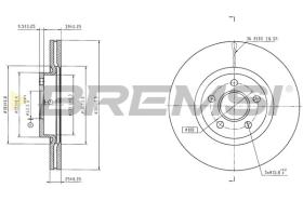 Bremsi CD9064S - DISCO DE FRENO | BRAKE DISCS