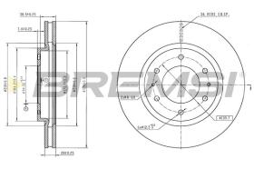 Bremsi CD9070V - DISCO DE FRENO | BRAKE DISCS