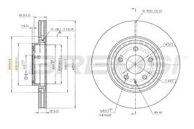 Bremsi CD9070V - DISCO DE FRENO | BRAKE DISCS