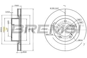 Bremsi CD9077V - DISCO DE FRENO | BRAKE DISCS