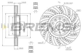 Bremsi CD9080V - DISCO DE FRENO | BRAKE DISCS