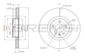 Bremsi CD9080V - DISCO DE FRENO | BRAKE DISCS