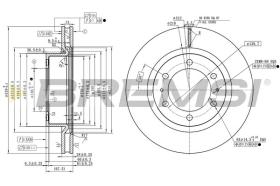 Bremsi CD9082V - DISCHI FRENO | BRAKE DISCS