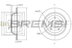 Bremsi CD9093S - DISCO DE FRENO | BRAKE DISCS