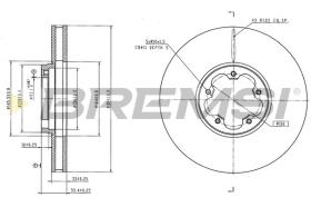 Bremsi CD9095V - DISCO DE FRENO | BRAKE DISCS
