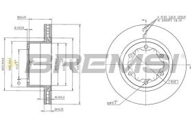 Bremsi CD9104V - DISCO DE FRENO | BRAKE DISCS