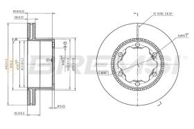 Bremsi CD9105V - DISCO DE FRENO | BRAKE DISCS