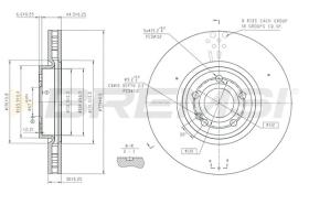Bremsi CD9109V - DISCO DE FRENO | BRAKE DISCS