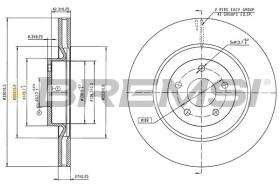 Bremsi CD9111V - DISCO DE FRENO | BRAKE DISCS