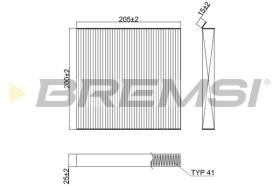 Bremsi FC2623 - FILTRO HABITACULO | CABIN FILTER