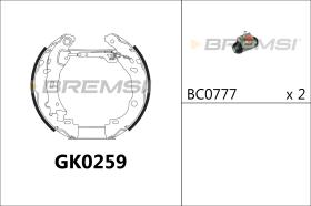 Bremsi GK0259 - BRAKE PADS