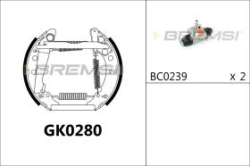 Bremsi GK0280 - KIT PREM. ZAPATA | FAST SHOES KIT