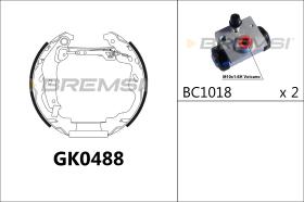 Bremsi GK0488 - KIT PREM. ZAPATA | FAST SHOES KIT