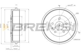 Bremsi CR5704 - B. TAMBOR FORD