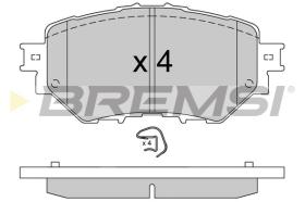 Bremsi BP4002 - PASTIGLIE FRENO | BRAKE PADS
