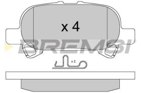 Bremsi BP4004 - PASTIGLIE FRENO | BRAKE PADS