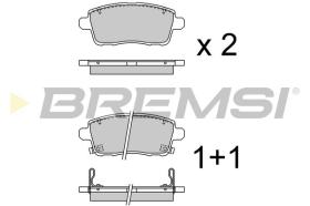 Bremsi BP4022 - PASTILLA DE FRENO | BRAKE PADS