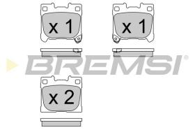 Bremsi BP4046 - PASTTILLA DE  FRENO | BRAKE PADS