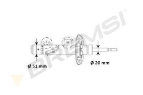 Bremsi SA2337 - AMORTIGUADOR | SHOCK ABSORBER