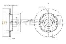 Bremsi CD7206V - DISCO DE FRENO | BRAKE DISCS