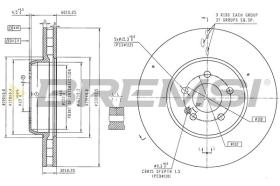 Bremsi CD7207V - DISCHI FRENO | BRAKE DISCS