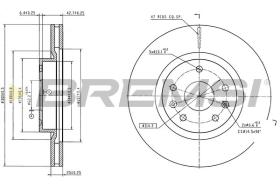 Bremsi CD7347V - DISCHI FRENO | BRAKE DISCS