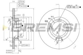 Bremsi CD7348S - DISCO DE FRENO | BRAKE DISCS