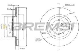 Bremsi CD7349V - DISCHI FRENO | BRAKE DISCS
