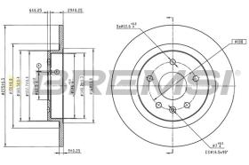 Bremsi CD7351S - DISCHI FRENO | BRAKE DISCS