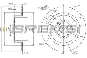 Bremsi CD7353S - DISCHI FRENO | BRAKE DISCS