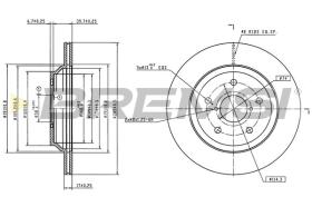 Bremsi CD8008V - DISCO DE FRENO | BRAKE DISCS