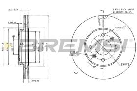 Bremsi CD8660V - DISCO DE FRENO | BRAKE DISCS