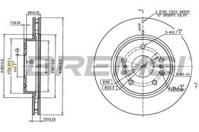 Bremsi CD8791V - DISCO DE FRENO | BRAKE DISCS