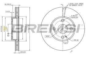 Bremsi CD8861V - DISCHI FRENO | BRAKE DISCS