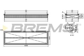 Bremsi FA2886 - FILTRO DE AIRE | AIR FILTER