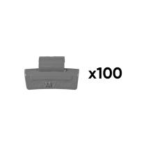 JBM 54669 - CAJA DE 100 CONTRAPESAS ZINC GRAPA 20GR. ESPECIAL LLANTA ALE