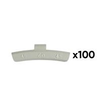 JBM 54675 - CAJA DE 100 CONTRAPESAS ZINC GRAPA 45GR. ESPECIAL LLANTA ALE