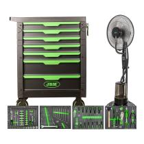 JBM SERIE574 - 54389 CARRO DE HERRAMIENTAS 7 CAJONES VERDE + 54125 VENTILAD
