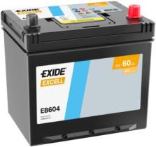 BATERIAS EXIDE EB604 - BATERÍA EXIDE EB604 SERIE EXCELL 60AH. 480A + DERECHA