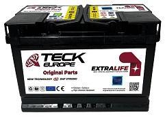 BATERIAS TECK TEX7400 - BATERÍA TECK BY EXIDE SERIE DYNAMIC 74AH. 670A + DERECHA