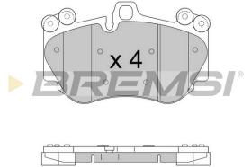 Bremsi BP3568CE - PASTILLA DE FRENO | BRAKE PADS