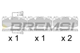 Bremsi BP3800CE - PASTILLA DE FRENO | BRAKE PADS