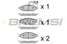 Bremsi BP4052 - PASTILLA DE FRENO | BRAKE PADS