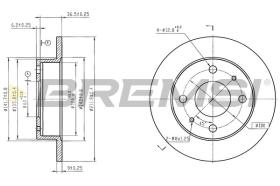 Bremsi CD6031S - DISCHI FRENO | BRAKE DISCS