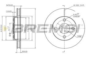 Bremsi CD6032V - DISCHI FRENO | BRAKE DISCS