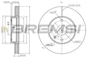 Bremsi CD6110V - DISCO DE FRENO | BRAKE DISCS